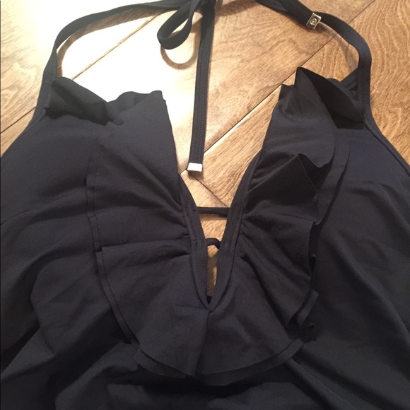 Michael Kors Cruise 2019 deep V neck swim top XS - Picture 4 of 9